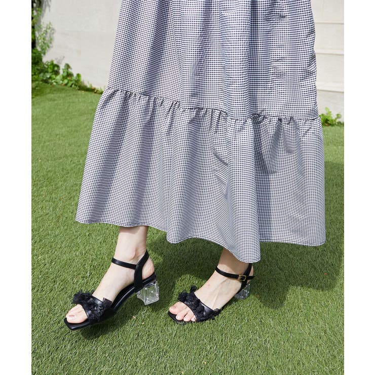 パールクリアヒールリボンサンダル | MAJESTIC LEGON  | 詳細画像4 