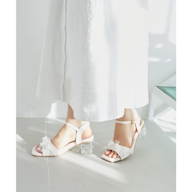 パールクリアヒールリボンサンダル | MAJESTIC LEGON  | 詳細画像6 