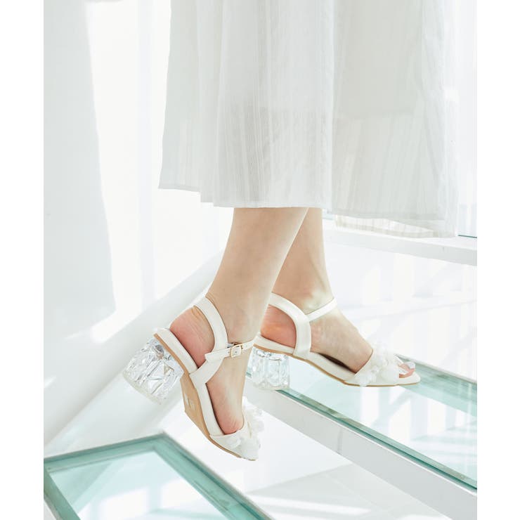 パールクリアヒールリボンサンダル | MAJESTIC LEGON  | 詳細画像8 