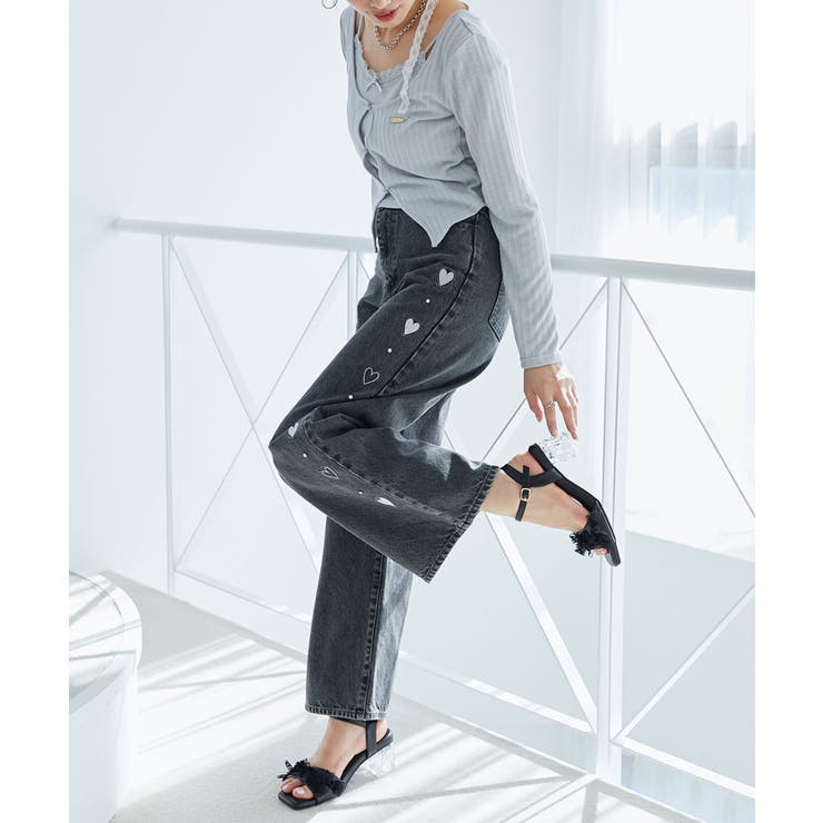 パールクリアヒールリボンサンダル | MAJESTIC LEGON  | 詳細画像9 