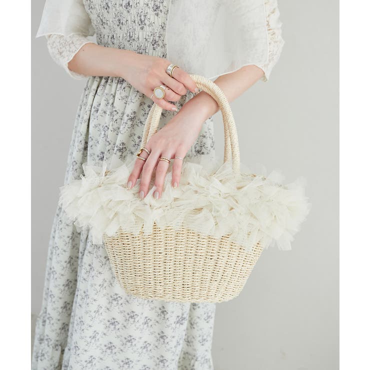 フリルチュールかごバッグ | MAJESTIC LEGON  | 詳細画像8 