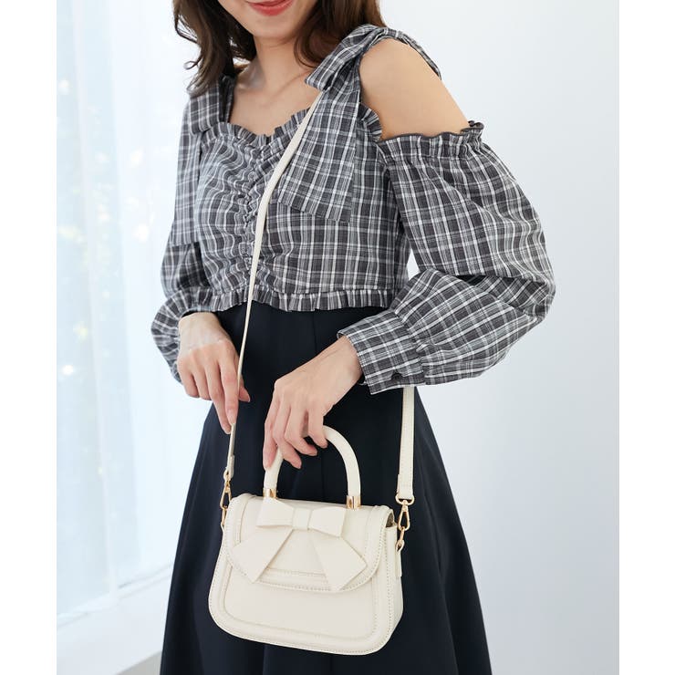 アイボリー | クラシックリボンバッグ | MAJESTIC LEGON 