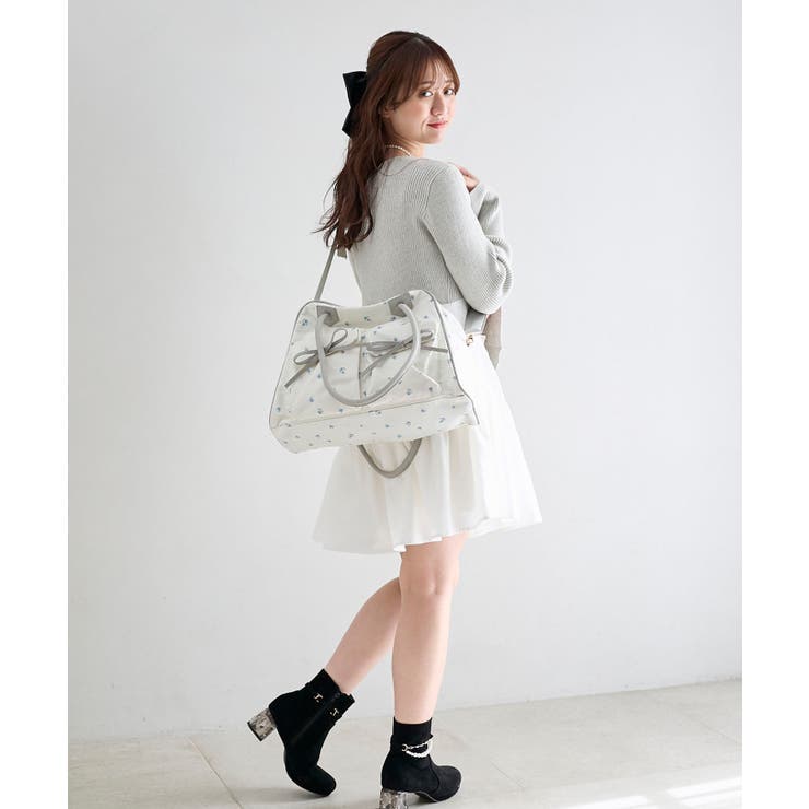 ◇フラワートラベルボストンバッグ | MAJESTIC LEGON  | 詳細画像1 