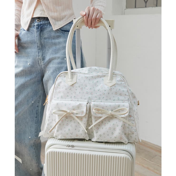 ピンク柄 | ◇フラワートラベルボストンバッグ | MAJESTIC LEGON 