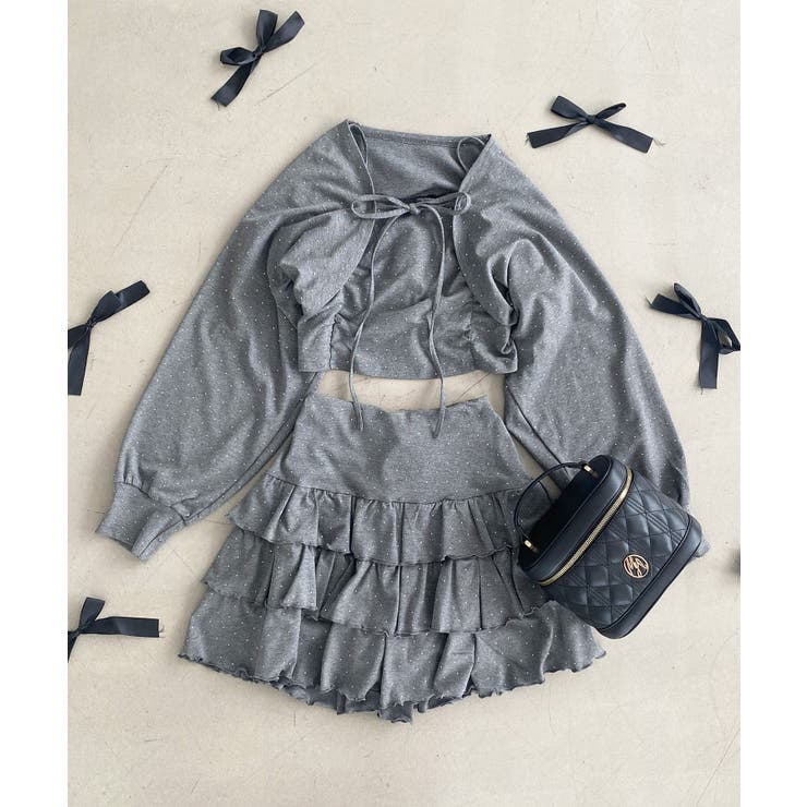 ラインストーンキャミ＆ボレロセット | MAJESTIC LEGON  | 詳細画像31 