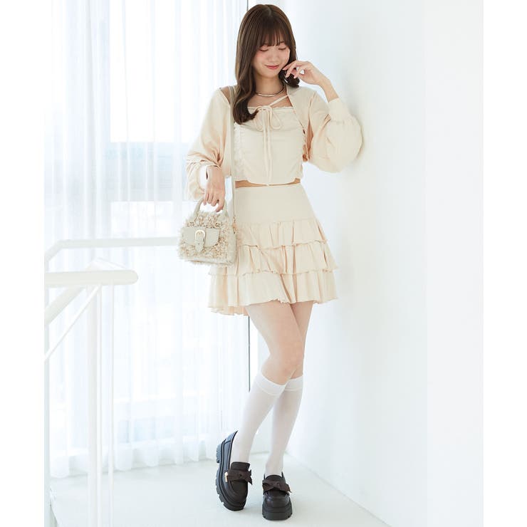 ラインストーンキャミ＆ボレロセット | MAJESTIC LEGON  | 詳細画像5 