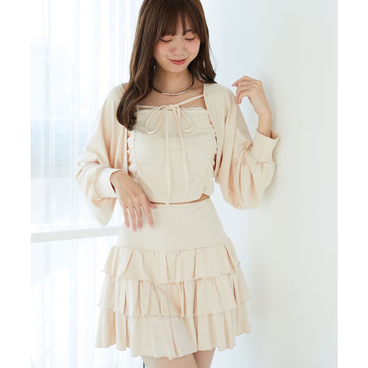 ラインストーンキャミ＆ボレロセット | MAJESTIC LEGON  | 詳細画像8 