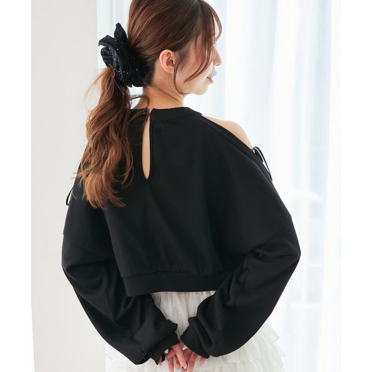 オープンショルダーリボンスウェット | MAJESTIC LEGON  | 詳細画像14 