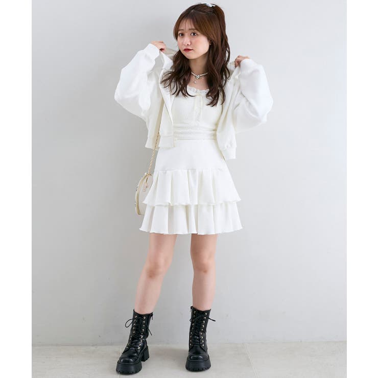 ∞キラキララインストーンショートパーカー | MAJESTIC LEGON  | 詳細画像2 