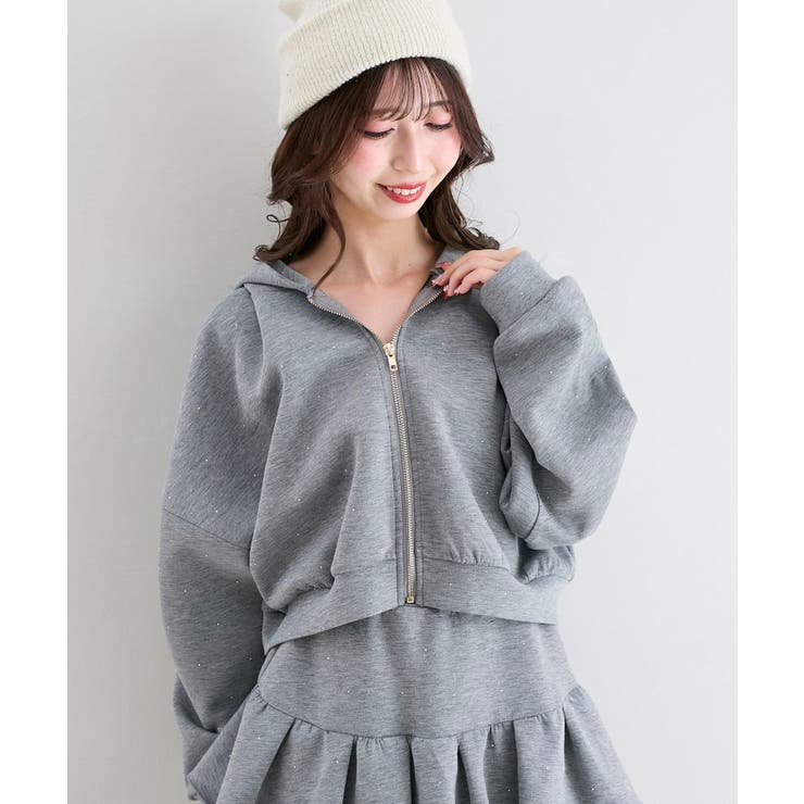 ∞キラキララインストーンショートパーカー | MAJESTIC LEGON  | 詳細画像22 