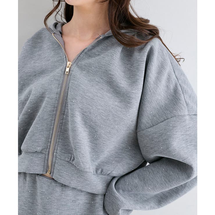 ∞キラキララインストーンショートパーカー | MAJESTIC LEGON  | 詳細画像25 