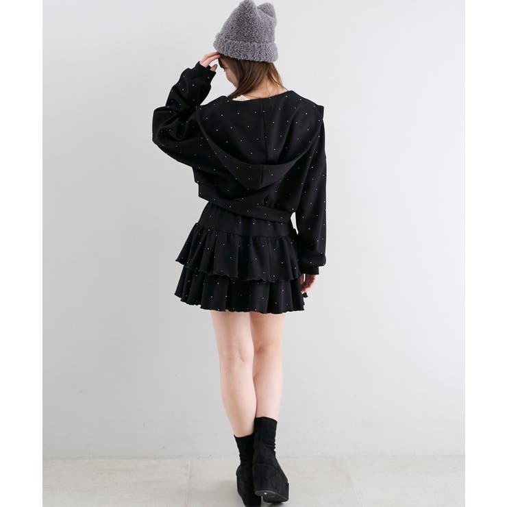 ∞キラキララインストーンショートパーカー | MAJESTIC LEGON  | 詳細画像36 