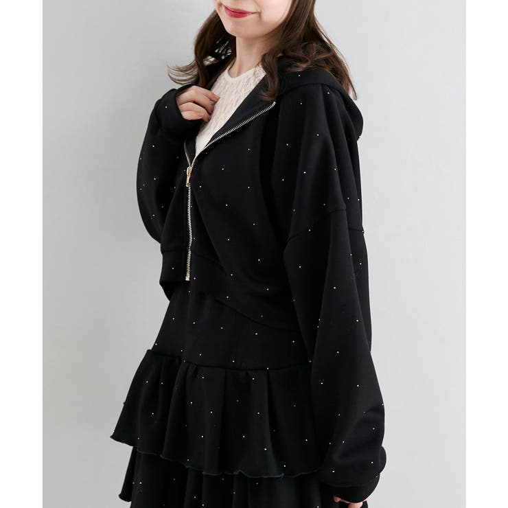 ∞キラキララインストーンショートパーカー | MAJESTIC LEGON  | 詳細画像38 