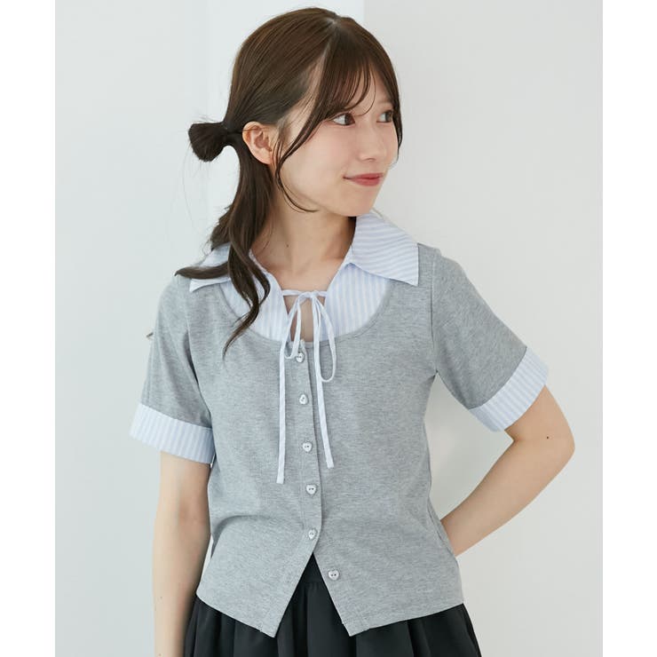 シャツドッキングカットトップス | MAJESTIC LEGON  | 詳細画像12 