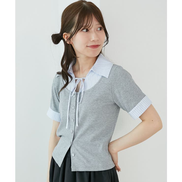 シャツドッキングカットトップス | MAJESTIC LEGON  | 詳細画像13 