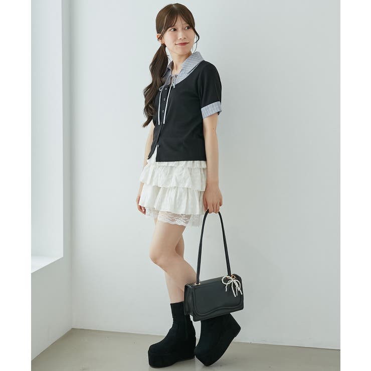 シャツドッキングカットトップス | MAJESTIC LEGON  | 詳細画像17 