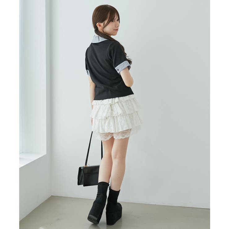 シャツドッキングカットトップス | MAJESTIC LEGON  | 詳細画像18 