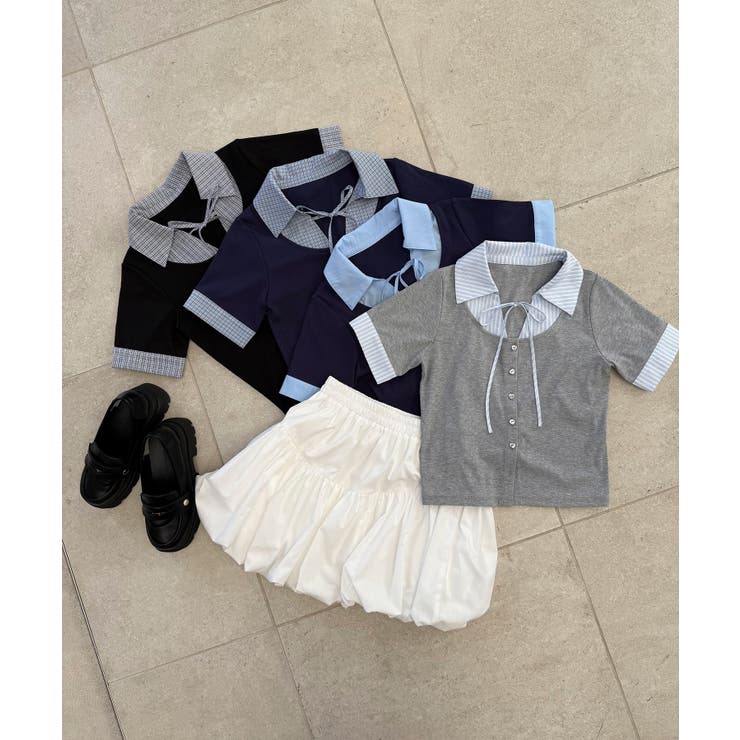 シャツドッキングカットトップス | MAJESTIC LEGON  | 詳細画像2 