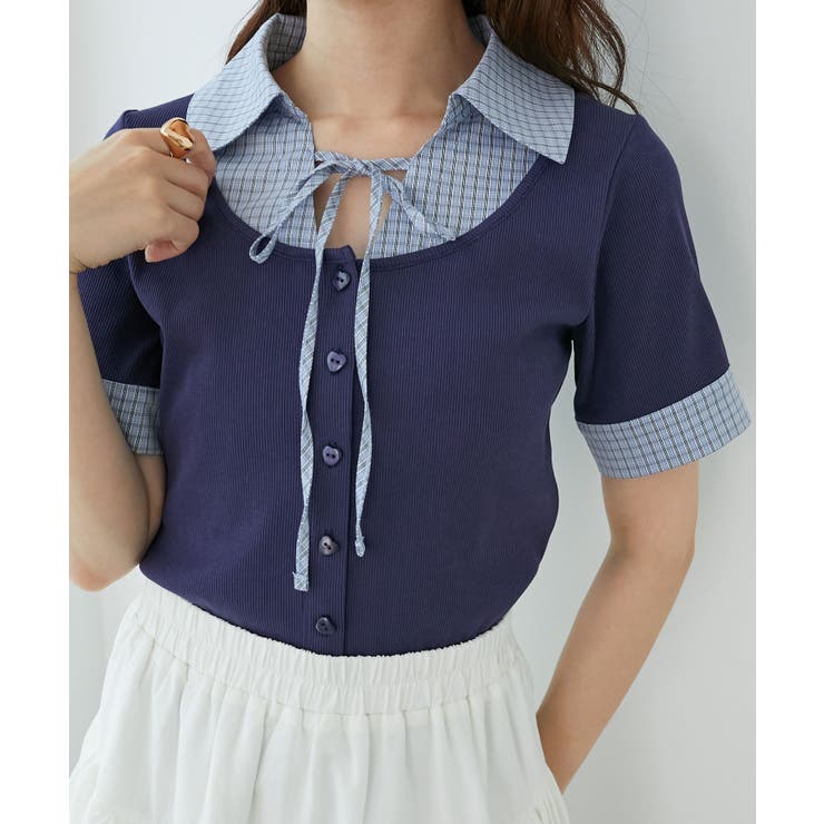 シャツドッキングカットトップス | MAJESTIC LEGON  | 詳細画像30 