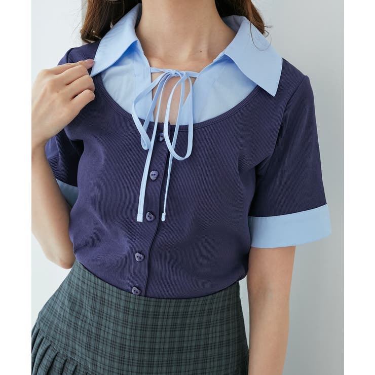 シャツドッキングカットトップス | MAJESTIC LEGON  | 詳細画像37 