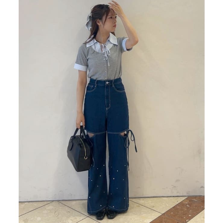 シャツドッキングカットトップス | MAJESTIC LEGON  | 詳細画像4 