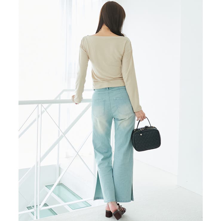 バイカラーチェックトップス | MAJESTIC LEGON  | 詳細画像4 