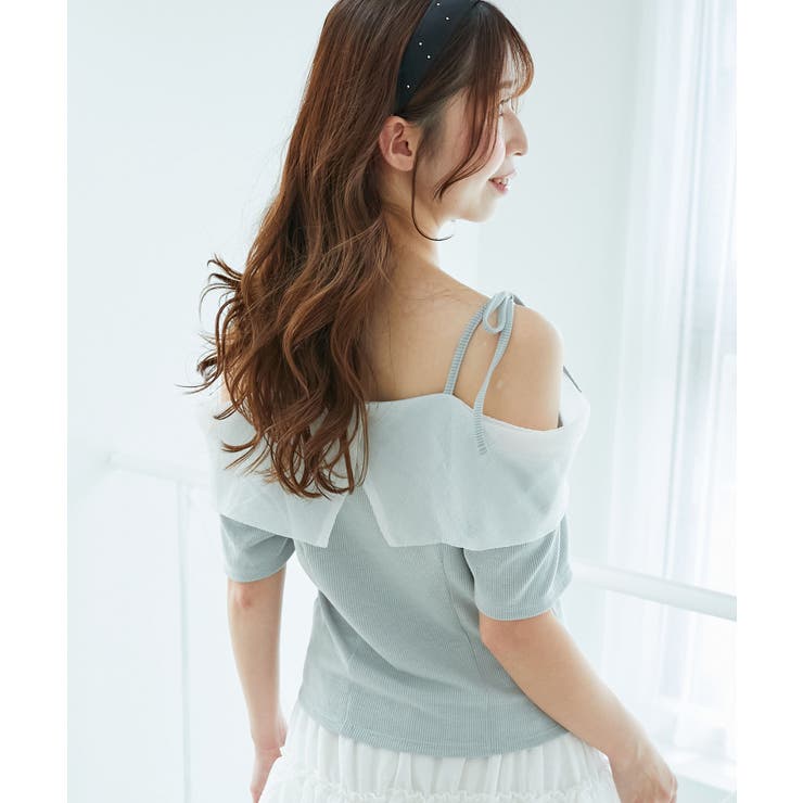 キラキラビジューオフショルトップス | MAJESTIC LEGON  | 詳細画像14 