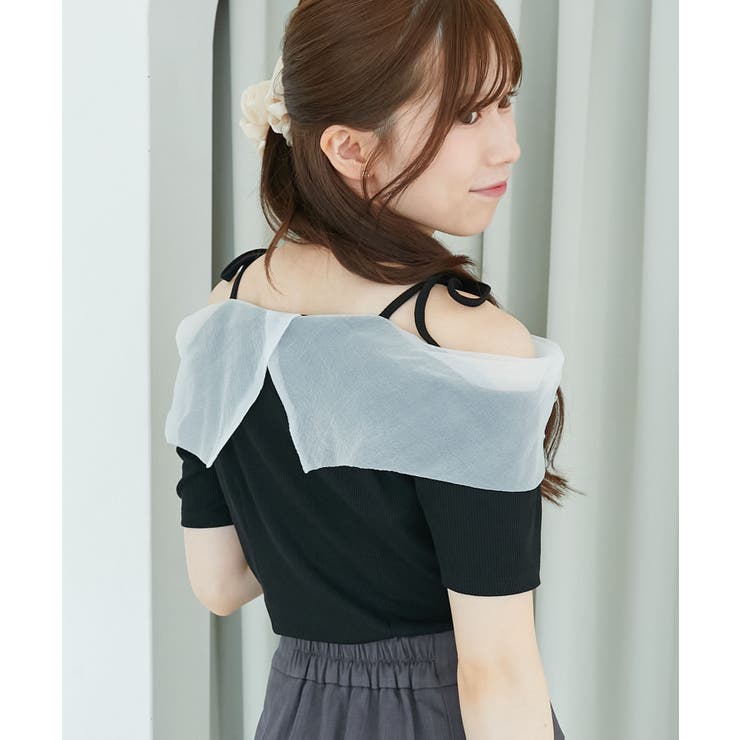 キラキラビジューオフショルトップス | MAJESTIC LEGON  | 詳細画像20 