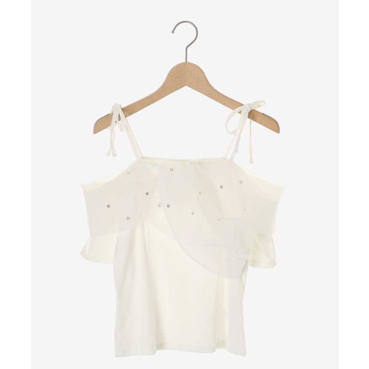 キラキラビジューオフショルトップス | MAJESTIC LEGON  | 詳細画像24 