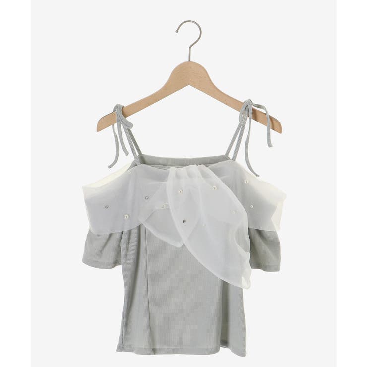 キラキラビジューオフショルトップス | MAJESTIC LEGON  | 詳細画像25 