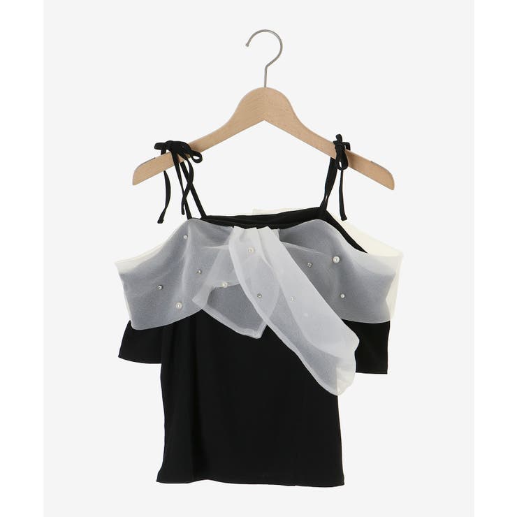 キラキラビジューオフショルトップス | MAJESTIC LEGON  | 詳細画像26 