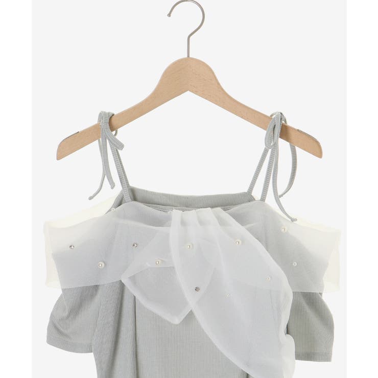 キラキラビジューオフショルトップス | MAJESTIC LEGON  | 詳細画像28 