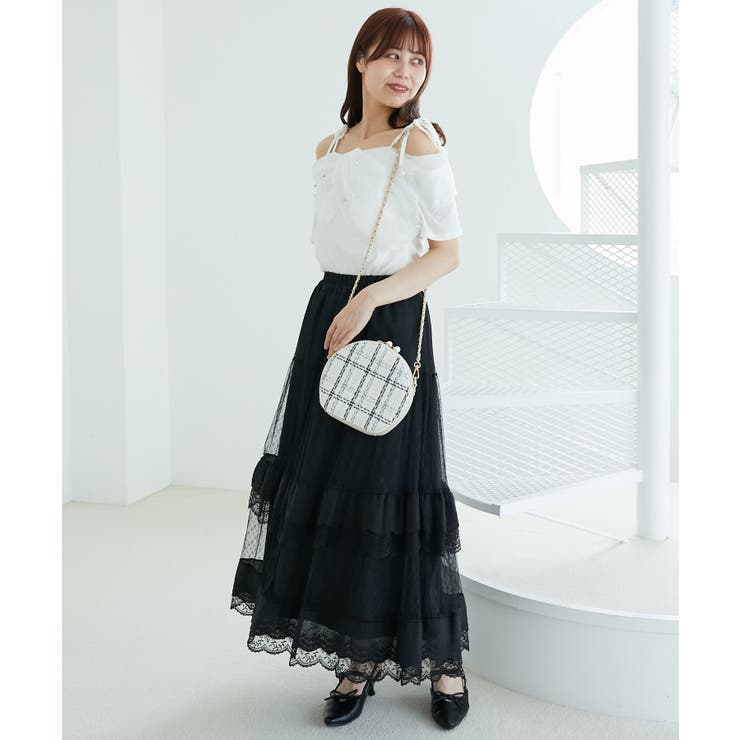 キラキラビジューオフショルトップス | MAJESTIC LEGON  | 詳細画像3 