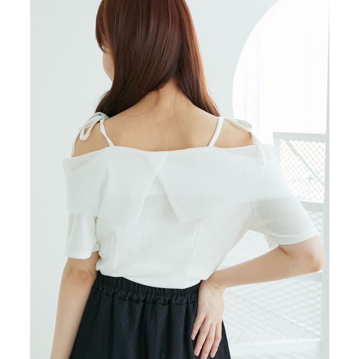 キラキラビジューオフショルトップス | MAJESTIC LEGON  | 詳細画像7 