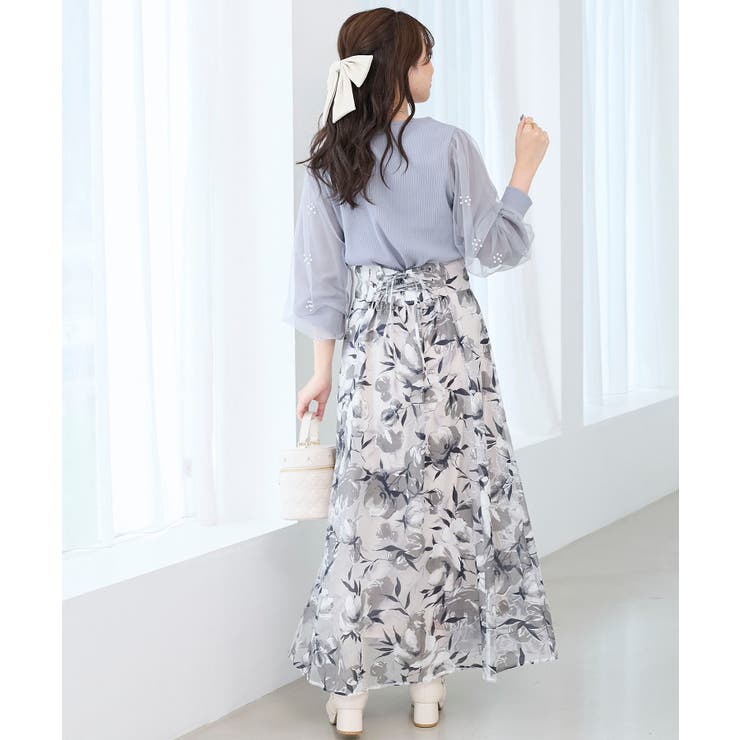 パールチュールスリーブ長袖トップス | MAJESTIC LEGON  | 詳細画像11 