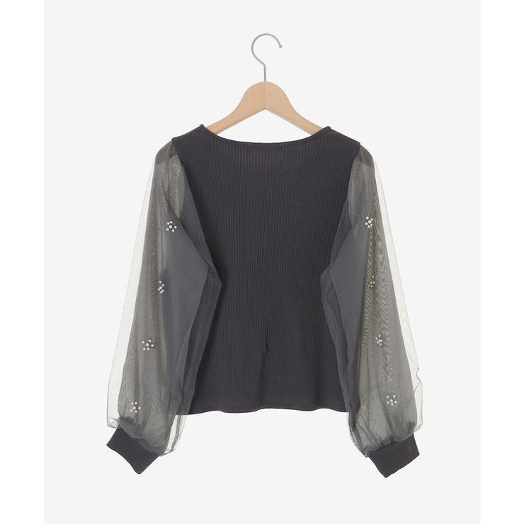 パールチュールスリーブ長袖トップス | MAJESTIC LEGON  | 詳細画像41 