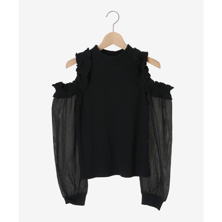 オープンショルダーフリルカットトップス | MAJESTIC LEGON  | 詳細画像25 