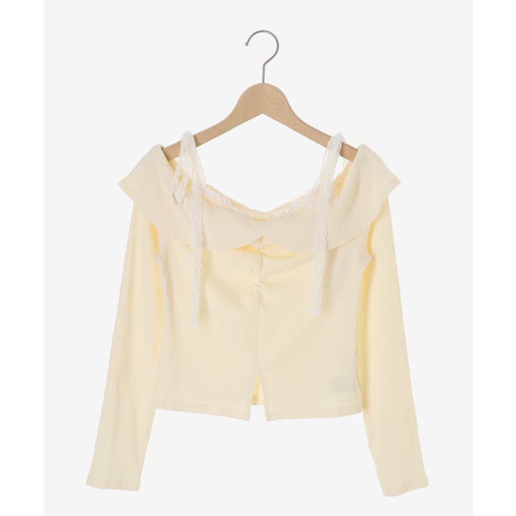 肩リボンレースドッキングトップス | MAJESTIC LEGON  | 詳細画像24 