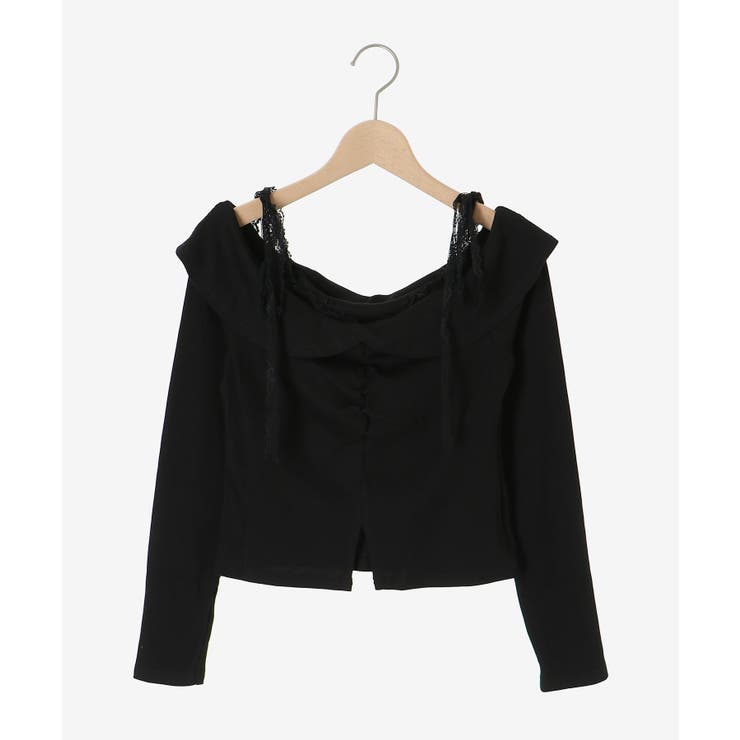 肩リボンレースドッキングトップス | MAJESTIC LEGON  | 詳細画像26 