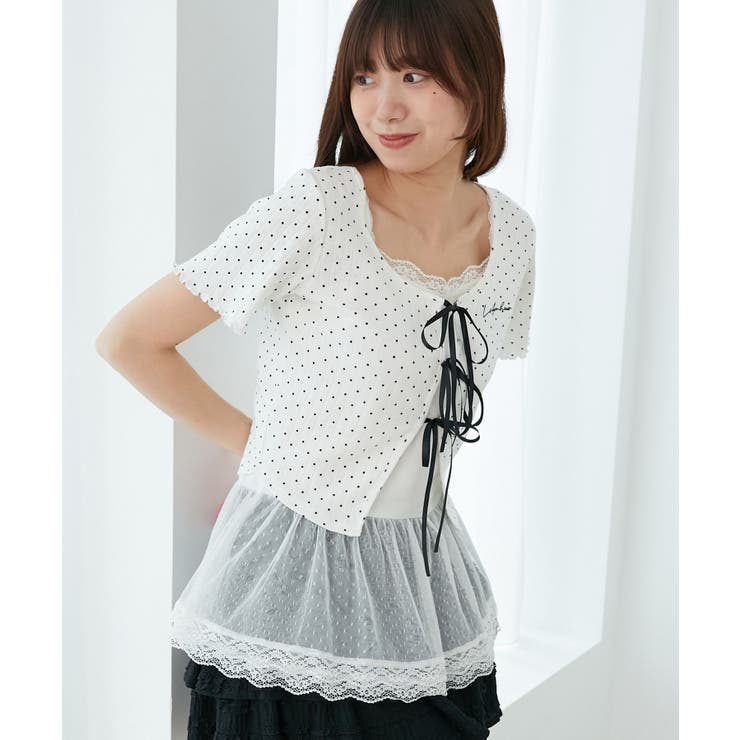 ペプラムキャミセットカットカーデ | MAJESTIC LEGON  | 詳細画像17 