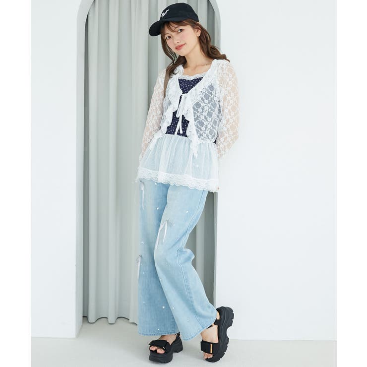 ペプラムキャミセットカットカーデ | MAJESTIC LEGON  | 詳細画像27 