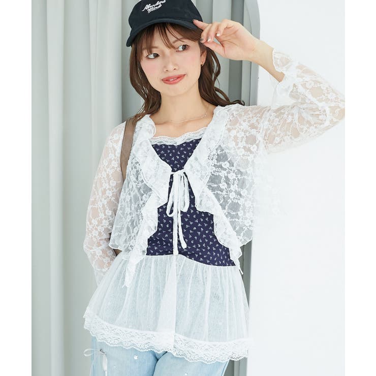 ペプラムキャミセットカットカーデ | MAJESTIC LEGON  | 詳細画像28 