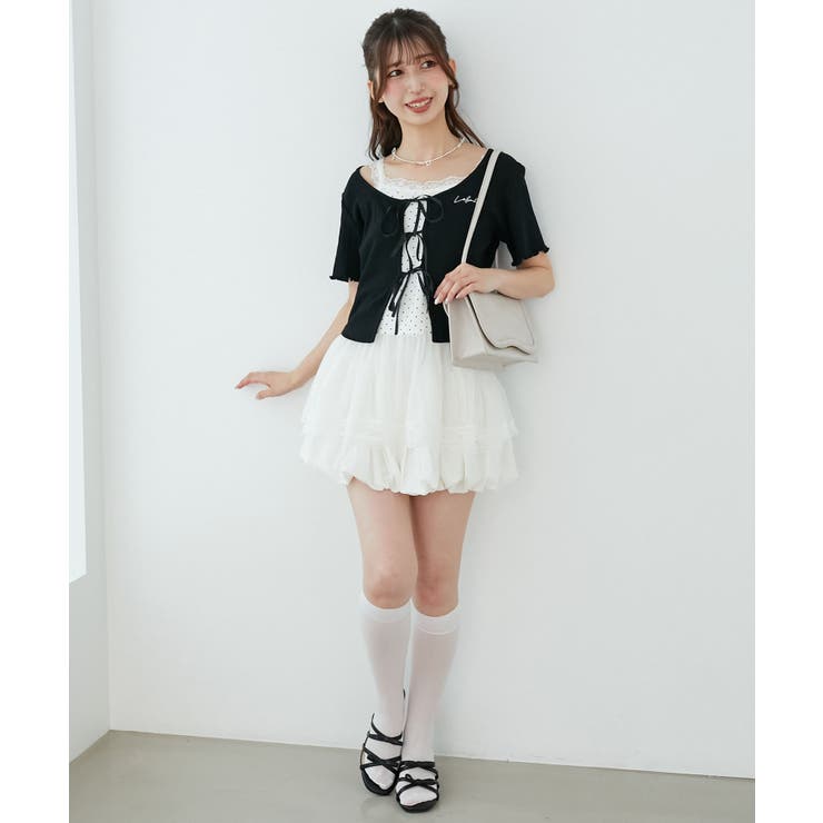 ペプラムキャミセットカットカーデ | MAJESTIC LEGON  | 詳細画像6 