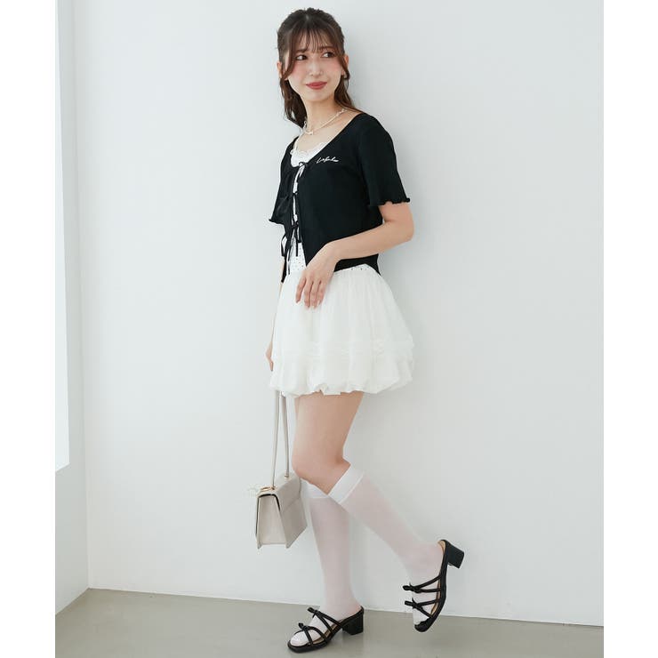 ペプラムキャミセットカットカーデ | MAJESTIC LEGON  | 詳細画像7 