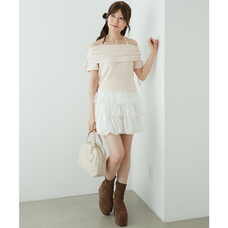 裾レースオフショルトップス | MAJESTIC LEGON  | 詳細画像10 