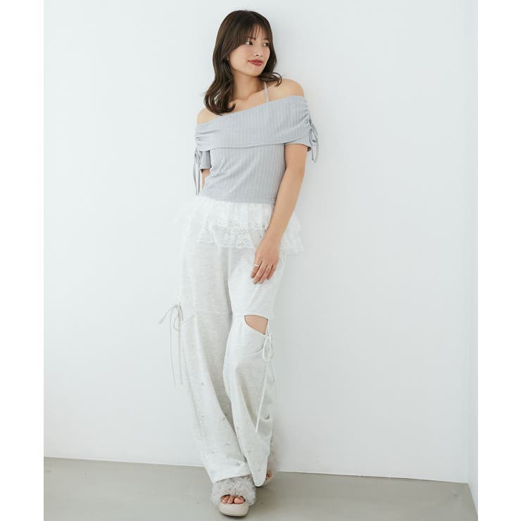 裾レースオフショルトップス | MAJESTIC LEGON  | 詳細画像17 