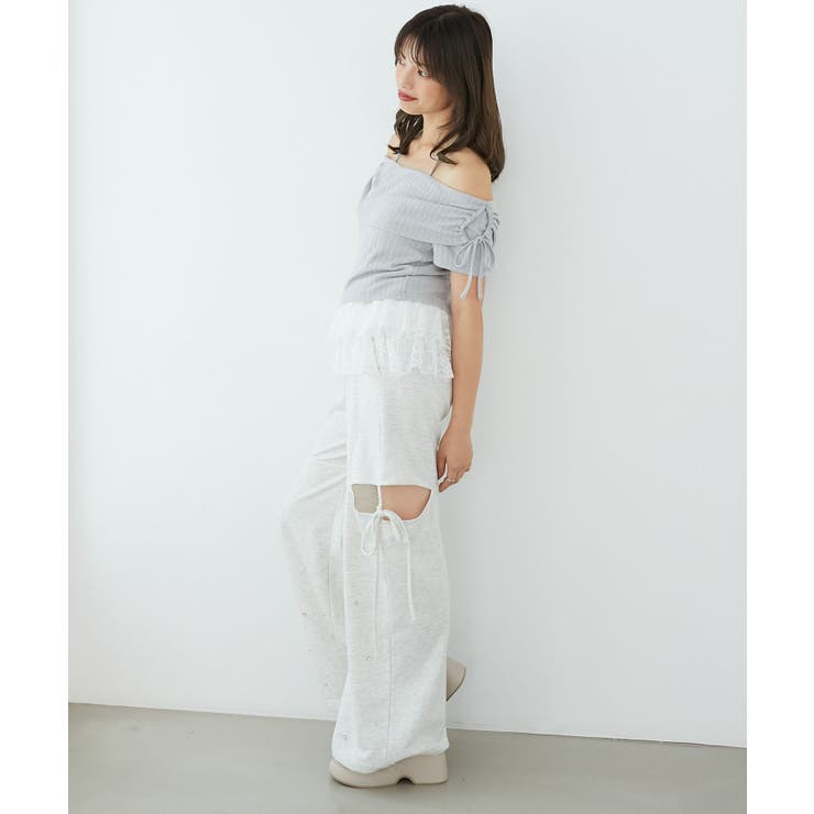 裾レースオフショルトップス | MAJESTIC LEGON  | 詳細画像18 