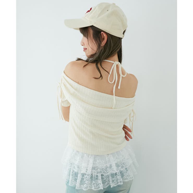 裾レースオフショルトップス | MAJESTIC LEGON  | 詳細画像8 