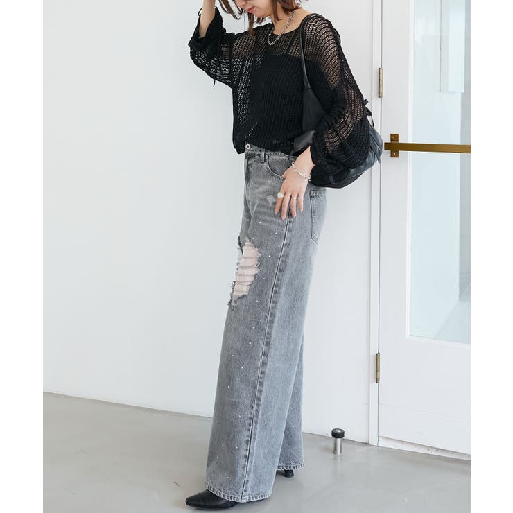 キラキラメッシュニット | MAJESTIC LEGON  | 詳細画像25 