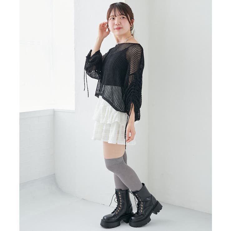 キラキラメッシュニット | MAJESTIC LEGON  | 詳細画像31 